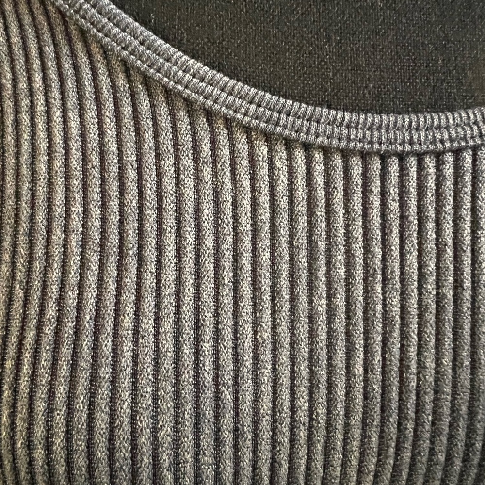 Primark Gray Ribbed Bodysuit - Picture 3 of 5